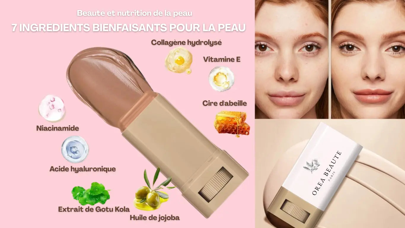 OREA BEAUTÉ - Fond de Teint Stick Haute Couvrance Naturelle